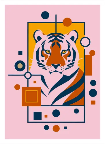 Graphic tiger