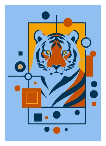 Graphic tiger