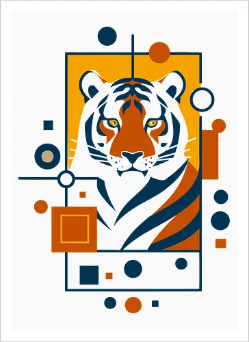 Graphic tiger
