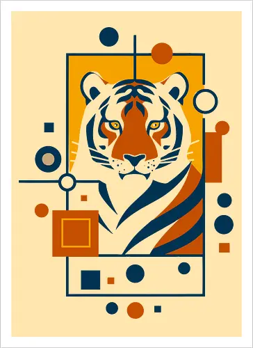 Graphic tiger