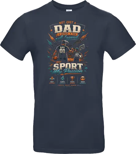 Dad and Child Playing Basketball