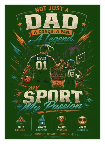Dad and Child Playing Basketball
