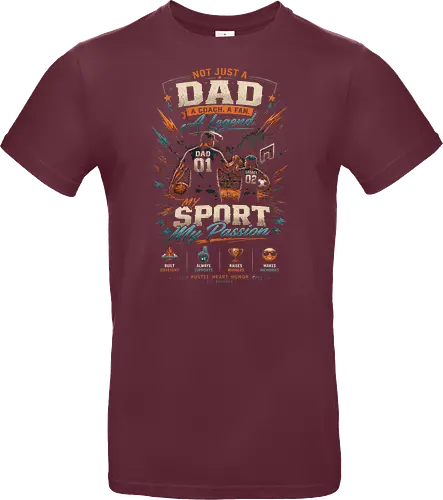 Dad and Child Playing Basketball