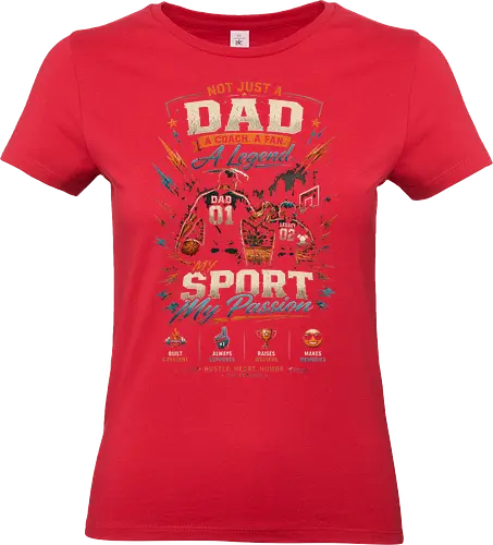 Dad and Child Playing Basketball