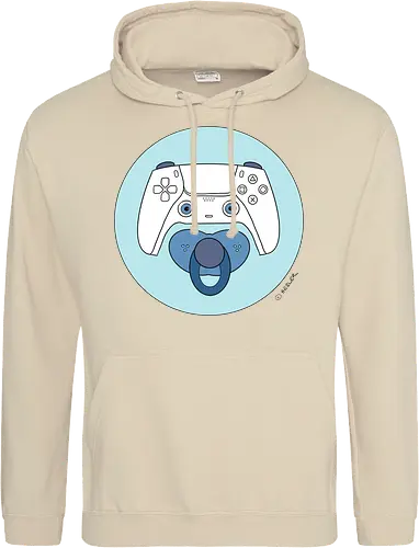 Cuteroller blau - Caricatura, Ruth Hebler, Controller, Baby, Schnuller, Gaming - Standard Hoodie
