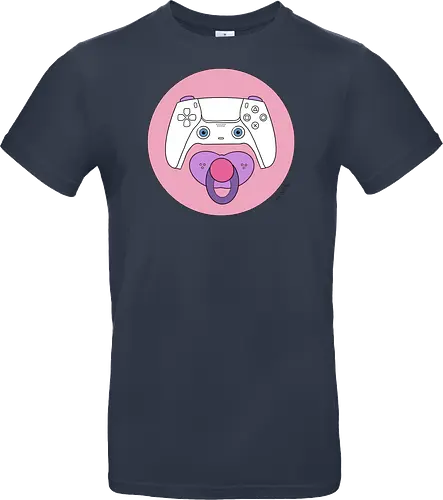 Cuteroller rosa - Caricatura, Ruth Hebler, Controller, Baby, Schnuller, Gaming - Standard T-Shirt
