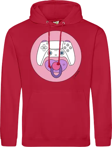 Cuteroller rosa - Caricatura, Ruth Hebler, Controller, Baby, Schnuller, Gaming - Standard Hoodie