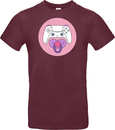 Cuteroller rosa - Caricatura, Ruth Hebler, Controller, Baby, Schnuller, Gaming - Standard T-Shirt