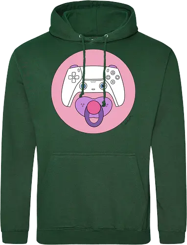 Cuteroller rosa - Caricatura, Ruth Hebler, Controller, Baby, Schnuller, Gaming - Standard Hoodie