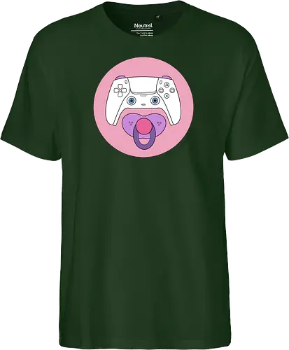 Cuteroller rosa - Caricatura, Ruth Hebler, Controller, Baby, Schnuller, Gaming - Fairtrade T-Shirt