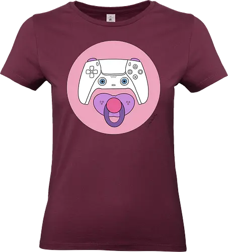 Cuteroller rosa - Caricatura, Ruth Hebler, Controller, Baby, Schnuller, Gaming - Standard T-Shirt (Women)