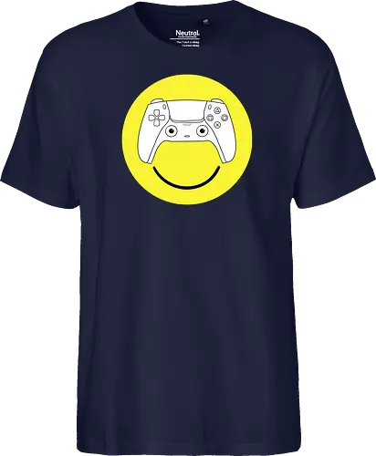 Cuteroller Smiley - Caricatura, Ruth Hebler, Controller, Smiley, Gaming - Fairtrade T-Shirt
