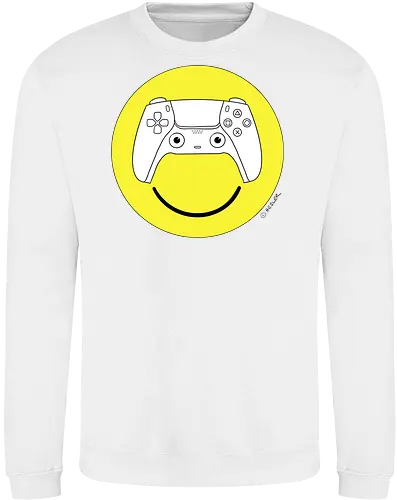 Cuteroller Smiley - Caricatura, Ruth Hebler, Controller, Smiley, Gaming - Sweatshirt