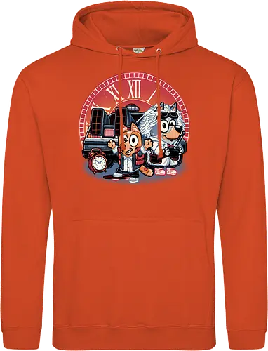 Bark in Time we go - TV series, animation, puppy, cute, funny, mash up, movie, retro, time travel, space, science fiction - Standard Hoodie