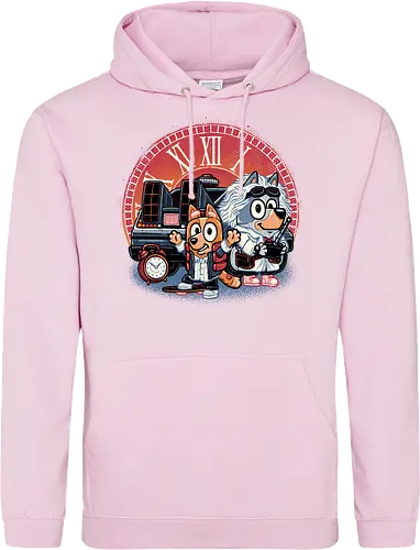 Bark in Time we go - TV series, animation, puppy, cute, funny, mash up, movie, retro, time travel, space, science fiction - Standard Hoodie