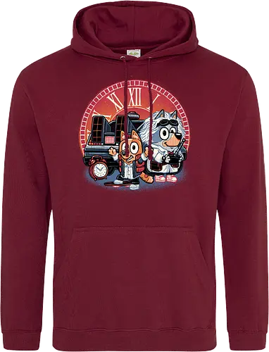 Bark in Time we go - TV series, animation, puppy, cute, funny, mash up, movie, retro, time travel, space, science fiction - Standard Hoodie