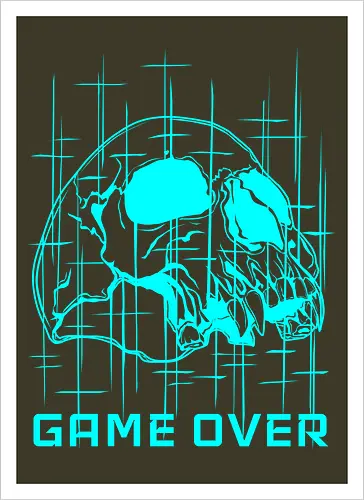 GAME_OVER // TOXIC_CYAN