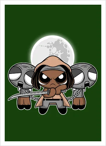 Chibi Samurai Girl - Zombie Apocalypse Cute Art