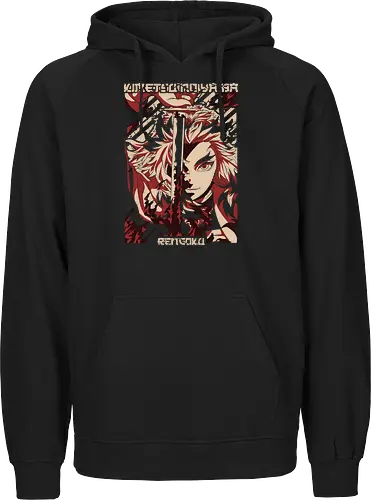 Flammenkrieger - Stilisierte Japanische Anime Grafik