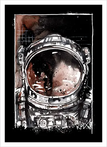 Headspace - Headspace, Astronaut, Space, Universe - Artprint