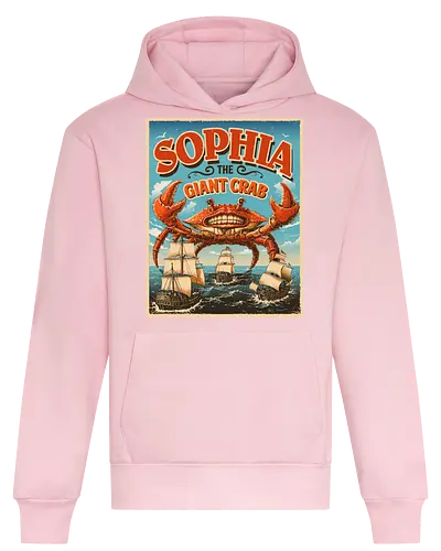Sophia The Giant Crab - crab, ocean, sea, retro, vintage, monster, die Krabbe, Krabbe, meer - Heavyweight Hoodie
