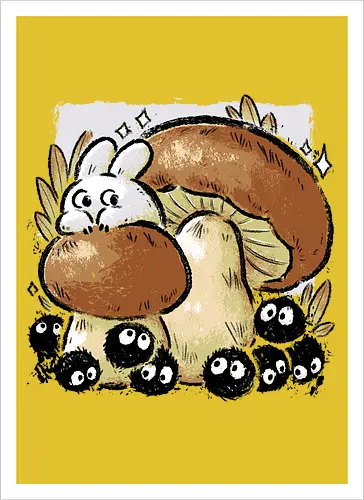 Dust Balls with Autumn Mushrooms