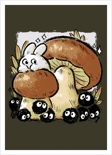 Dust Balls with Autumn Mushrooms
