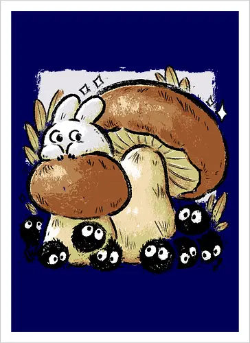 Dust Balls with Autumn Mushrooms