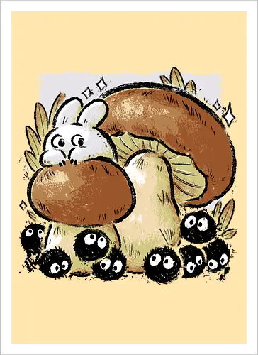 Dust Balls with Autumn Mushrooms