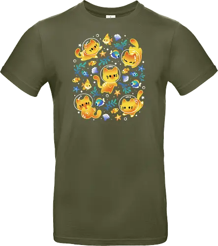 Kittens of the Sea – Cats and Fish - Standard T-Shirt