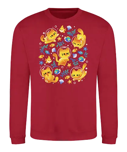 Kittens of the Sea – Cats and Fish - Sweatshirt