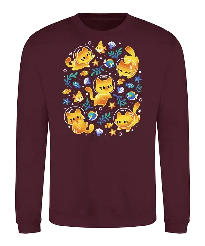 Kittens of the Sea – Cats and Fish - Sweatshirt