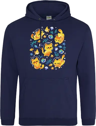 Kittens of the Sea – Cats and Fish - Standard Hoodie