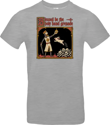 King Rabbit Medieval - King, King Arthur, Rabbit, Medieval, Classic Movie, Classic, Classic Movies, British, Comedy, Movies, Movie, Fantasy, Adventure, Rpg, Fun, Funny, Holy Grail, Skull, Bones - Standard T-Shirt