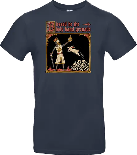 King Rabbit Medieval - King, King Arthur, Rabbit, Medieval, Classic Movie, Classic, Classic Movies, British, Comedy, Movies, Movie, Fantasy, Adventure, Rpg, Fun, Funny, Holy Grail, Skull, Bones - Standard T-Shirt