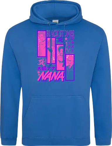 NANA Black Stones Blast Punk Band Poster - Nana Osaki, Black Stones, BLAST punk band, Ai Yazawa manga, punk rock anime, anime band merch, otaku gift, shoujo punk aesthetic - Standard Hoodie
