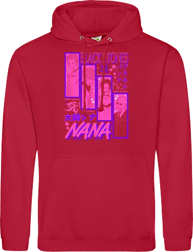 NANA Black Stones Blast Punk Band Poster - Nana Osaki, Black Stones, BLAST punk band, Ai Yazawa manga, punk rock anime, anime band merch, otaku gift, shoujo punk aesthetic - Standard Hoodie