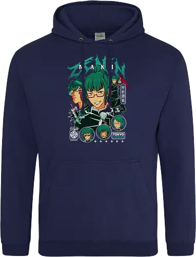 Maki Zenin Jujutsu Warrior Spirit - maki zenin, Jujutsu, strong female character, shonen warrior, anime girl power, manga illustration, jjk gift, weeb apparel - Standard Hoodie