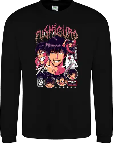 Toji Fushiguro JJK Apex Predator - toji fushiguro, Jujutsu, sorcerer killer, dark anime villain, intense manga art, anime collector gift, jjk lore, powerful character - Sweatshirt
