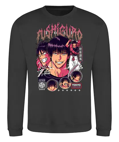 Toji Fushiguro JJK Apex Predator - toji fushiguro, Jujutsu, sorcerer killer, dark anime villain, intense manga art, anime collector gift, jjk lore, powerful character - Sweatshirt