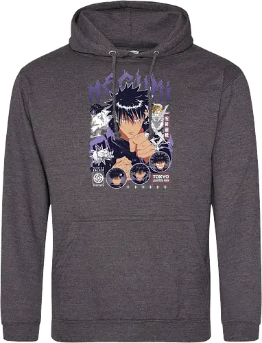 Megumi Fushiguro JJK Ten Shadows Unleashed - megumi fushiguro, Jujutsu, ten shadows technique, dark brooding anime, shonen manga hero, jjk fan art, anime gift for him, otaku tee - Standard Hoodie