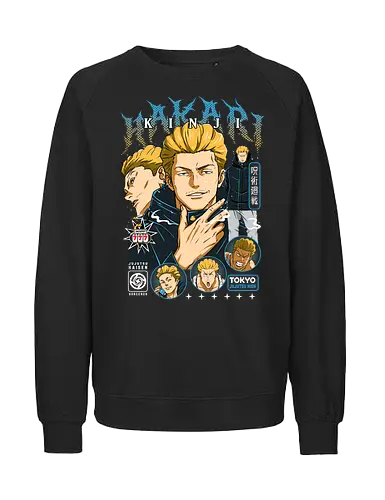Kinji Hakari JJK Jackpot Energy - kinji hakari, Jujutsu, hakari domain expansion, charismatic anime character, jjk culling game player, anime birthday gift, bold character art, otaku fashion - Fairtrade Sweatshirt
