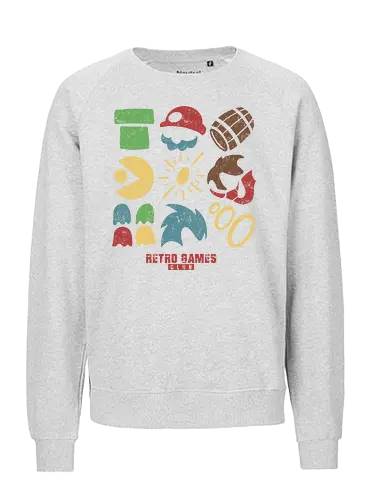 the retro club  - monster, daddy, infected, high risk, parasytes, game, retro, classic, video game, monstrous humanoid, horror, halloween, nightmare, post apocalypse, executioner, creature - Fairtrade Sweatshirt