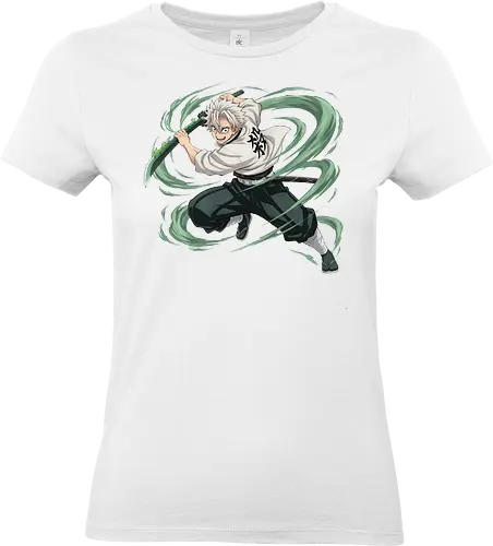 Slayer Sanemi Shinazugawa Wind Hashira Anime Design - Slayer, Sanemi, Sanemi Shinazugawa, Wind Hashira, Hashira, Anime, Manga, Kimetsu no Yaiba, Otaku, Japan Anime, Anime Fan, Schwertkämpfer, Geschenk Anime, Geek - Standard T-Shirt (Women)