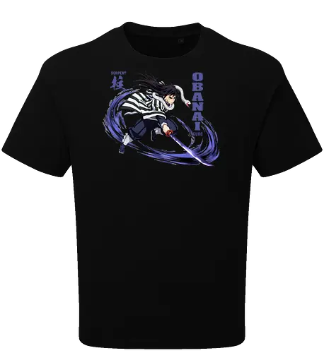 Slayer Obanai Iguro Serpent Hashira Anime Design - Slayer, Obanai, Obanai Iguro, Serpent Hashira, Hashira, Anime, Manga, Kimetsu no Yaiba, Otaku, Japan Anime, Anime Fan, Schlange, Geschenk Anime, Geek - Oversize T-Shirt