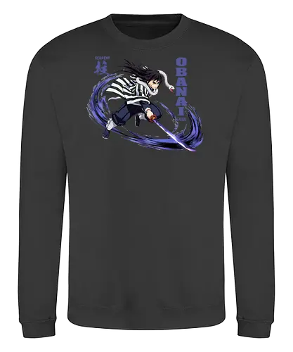 Slayer Obanai Iguro Serpent Hashira Anime Design - Slayer, Obanai, Obanai Iguro, Serpent Hashira, Hashira, Anime, Manga, Kimetsu no Yaiba, Otaku, Japan Anime, Anime Fan, Schlange, Geschenk Anime, Geek - Sweatshirt