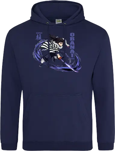 Slayer Obanai Iguro Serpent Hashira Anime Design - Slayer, Obanai, Obanai Iguro, Serpent Hashira, Hashira, Anime, Manga, Kimetsu no Yaiba, Otaku, Japan Anime, Anime Fan, Schlange, Geschenk Anime, Geek - Standard Hoodie