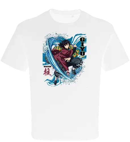 Slayer Giyu Tomioka Water Hashira Anime Design - Slayer, Giyu, Giyu Tomioka, Water Hashira, Hashira, Anime, Manga, Kimetsu no Yaiba, Otaku, Japan Anime, Anime Fan, Wasser, Geschenk Anime, Geek - Oversize T-Shirt