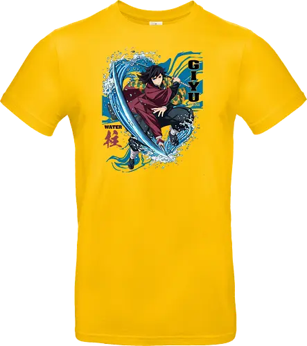 Slayer Giyu Tomioka Water Hashira Anime Design - Slayer, Giyu, Giyu Tomioka, Water Hashira, Hashira, Anime, Manga, Kimetsu no Yaiba, Otaku, Japan Anime, Anime Fan, Wasser, Geschenk Anime, Geek - Standard T-Shirt