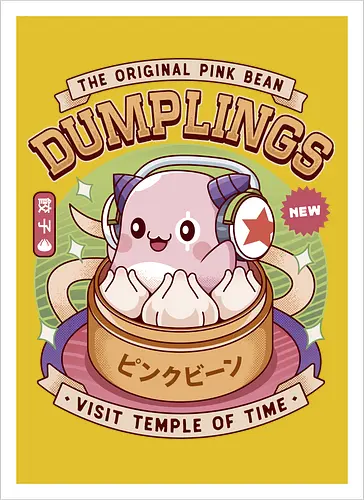 Pink Bean Dumplings Vintage